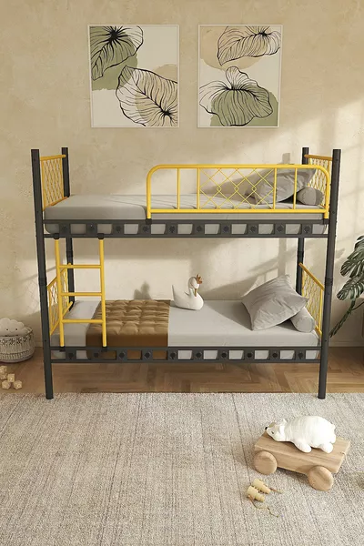 Metis Jongenskamer Stapelbed en Bedframe van Metaal