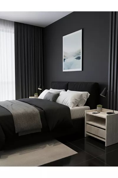 Travertijn look nachtkastje