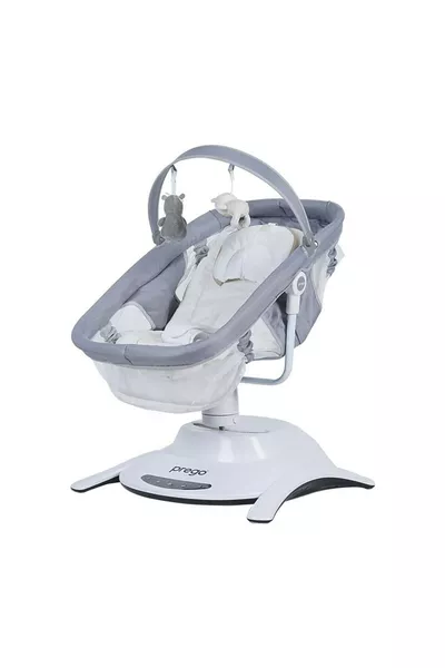 Leckerer Portbebeli Elektrischer Grauer Kinderbett p