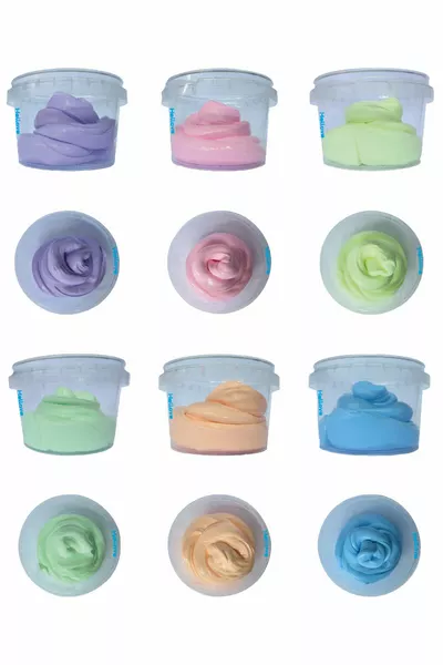 Set da 2 di Pasta Giocattolo Slime in Confezione Pronta