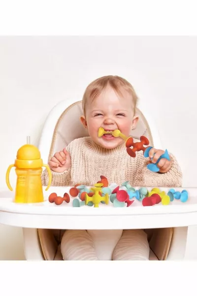 لعبة تعليمية حسية فريدة على شكل قطع ليغو Squigz جزيئات الفراغ