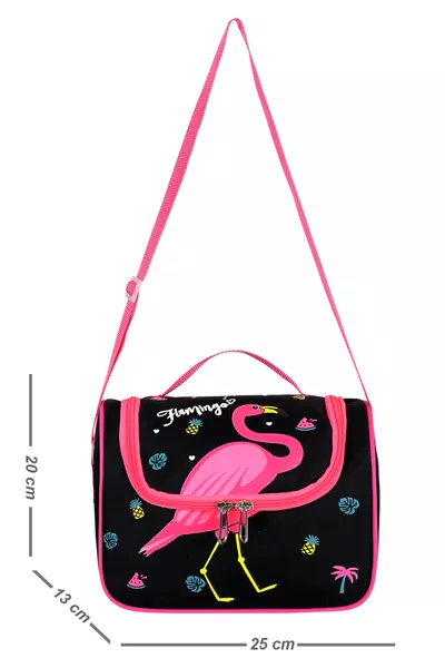 Licensed Black Flamingo Waterproof Thermal Insulated Lunch Bag