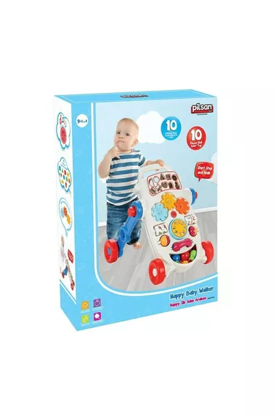 عربة بيلسان هابي للخطوة الأولى - أزرق