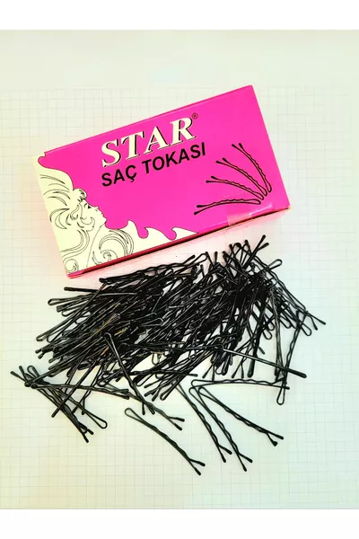 STAR WIRE HAIR CLIP WITH BOX, PIECE, STEEL QUALITY
