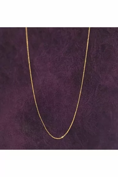 Women's Thin Silver Chain Gold Plated Ghost Chain