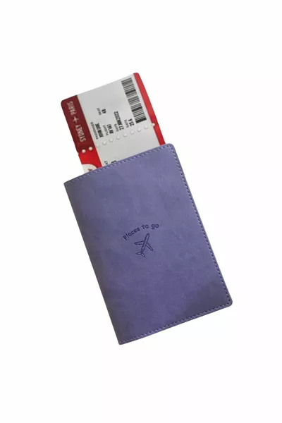 Acar Mira Thermo Leather Passport Holder Lilac