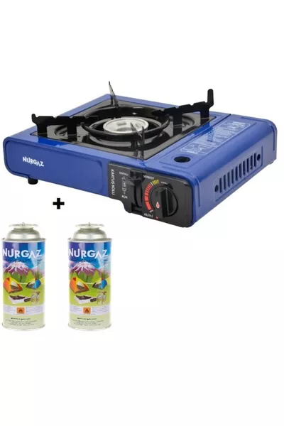 Réchaud portable simple Ng Bleu + 2 cartouches