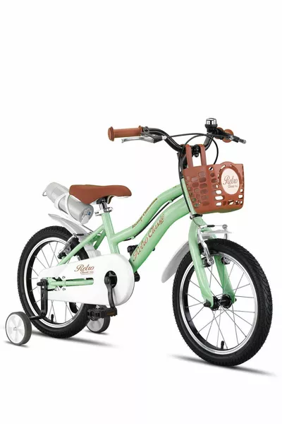 دراجة أطفال ريترو كلاسيك، دراجة للأطفال من عمر 4-6 سنوات، أخضر نعناعي