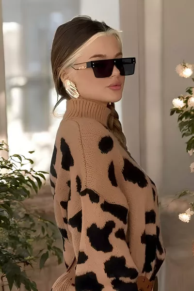 نظارات شمسية لويز سوداء فاخرة من التيتانيوم للجنسين