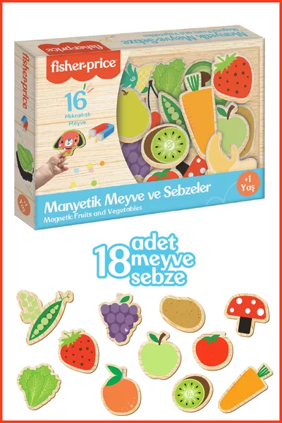 DİYTOY Aimants Fruits et Légumes Puzzle Magnétique pour Réfrigérateur et Surfaces Métalliques