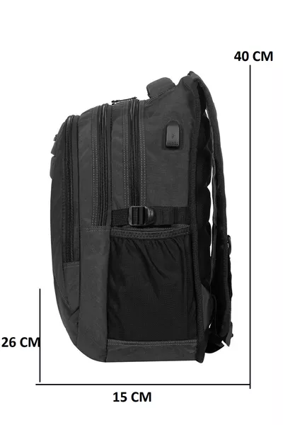  Zaino Nero - Zaino da Scuola, Sport, Viaggio Quotidiano