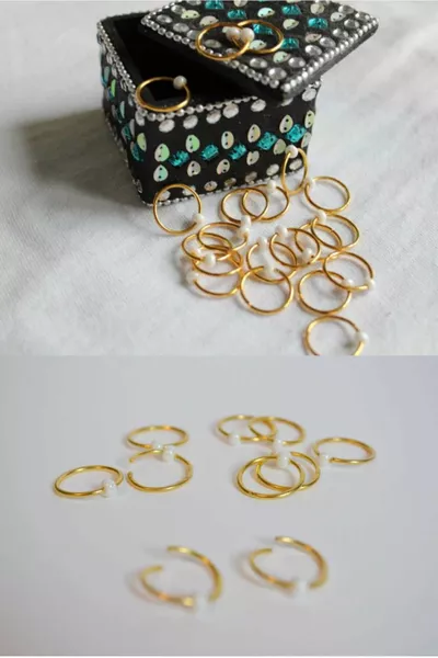 Дамски комплект обеци White Dream Gold