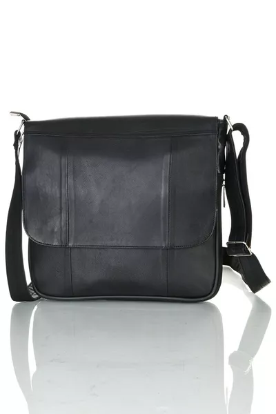 Crossman Hakiki Deri Körüklü Çapraz Postacı Çanta