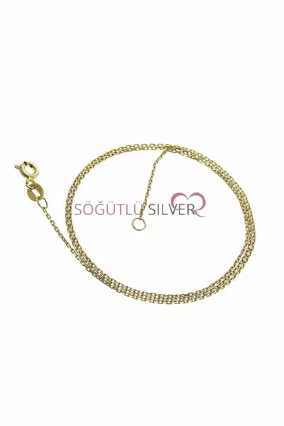 Silver Gold Gilded Necklace Chain