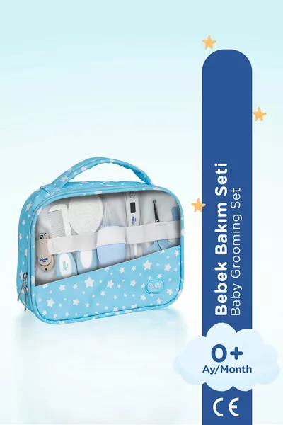 Blauwe Babyverzorgingsset