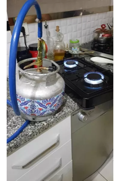 Küçük Tüp Dedantörü 2 kg Dar Çember Piknik Tüp Uyumlu Dedantör Karavan Ocak Dedantörü