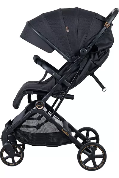 عربة أطفال من نوع Solo Kabin Boy باللون الذهبي والأسود لنظام السفر