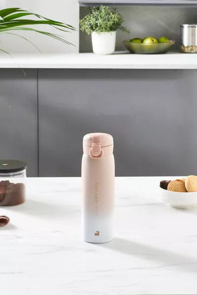 Розов термос Skyfall от неръждаема стомана с плътно затваряне, мл Розов, мл Неръждаема стомана