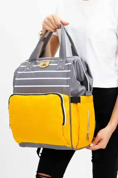 Zaino per il Trasporto del Neonato, Biberon Termico, con Occhiello in Metallo e Gancio per Passeggino (QUALITÀ A)