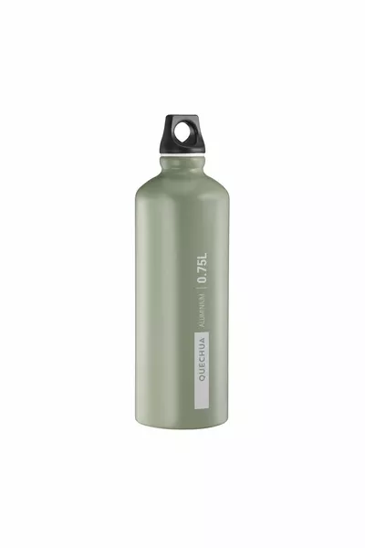 Green Quechua Outdoor Aluminum Flask - 0 Litre - Grey - 0 L