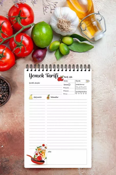 Hardcover Recipe Book