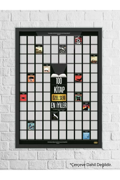 Özel Seri Kazıkazan  KİTAP Posteri, Kazınabilir Poster, En İyi  Kitap