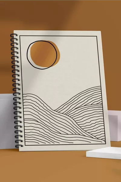 Notebook - Bullet Journal | Dotted |  Pages | Sun's Lines Series