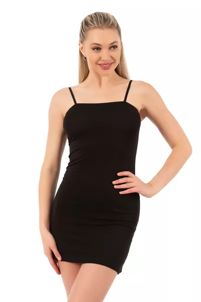 Özkan  Women's Viscose Fabric Comfortable Stretchy Soft Adjustable Strap Short Over-the-Knee Romper Jumpsuit