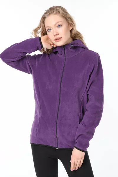 Women's Hoodie Zip-Up Fleece Sweatshirt