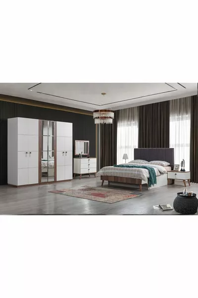 غرفة نوم لينيا بستة أبواب