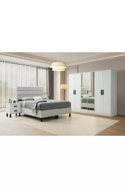 طقم غرفة نوم توروس مصنوع من MDF 100%