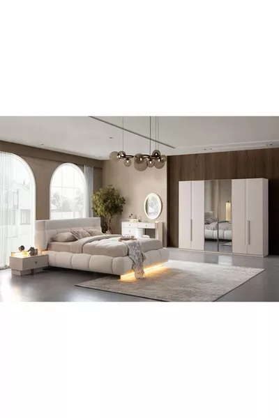 Спален комплект Bons с двойни огледала