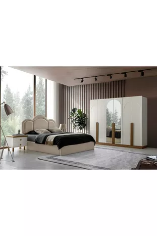 Olympos MDF-Based Bedroom Set
