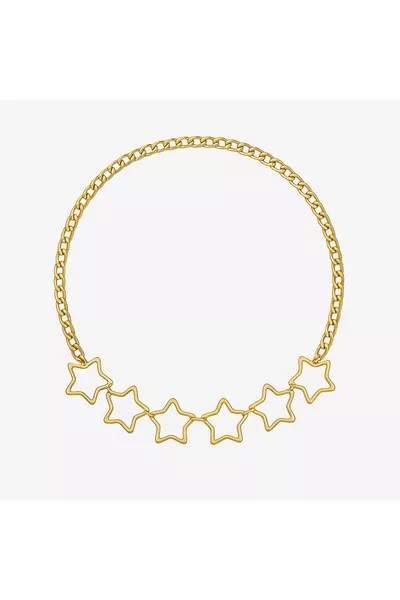 حزام نسائي مزين بالنجوم للخصر والجسم والفساتين والسترات والبناطيل