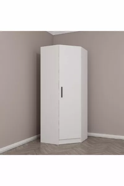 Kale cm 1-door Corner Cabinet White