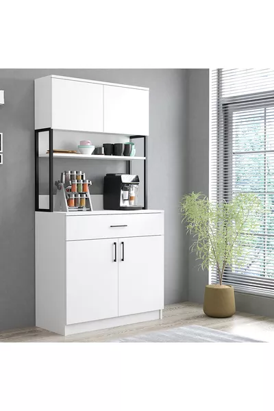 2-Door Coffee Corner White