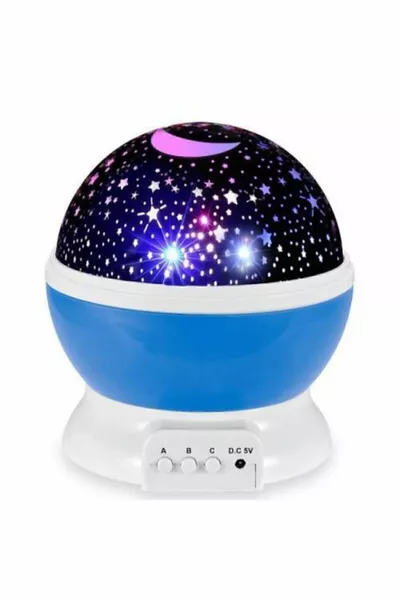 Lampe de Nuit Étoiles Projetées Star Master avec Lumière Rotative