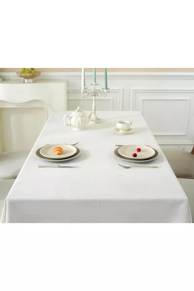 منشفة مائدة من الكتان المغسول الخام مع شرابات من بولدان (انتبه لاختيار المقاس)