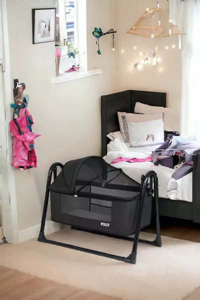 Lüks Keten Fileli Silinebilir Portatif Sallanır Anne Yanı Beşik Sepet Beşik Hamak Beşik