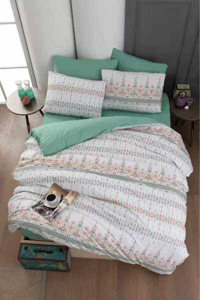 ESTILLA Single Duvet Cover Set with Fitted Sheet