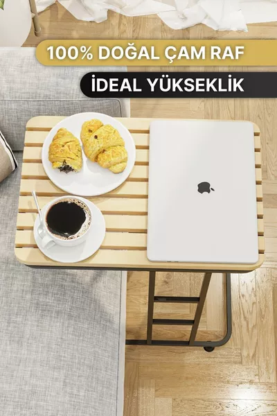 Боковой столик Деревянный стол Современный массивный журнальный столик Столик для дивана Столик-трансформер Поднос для кофе