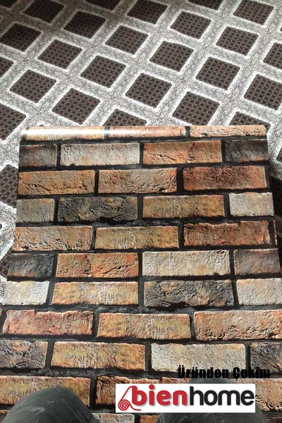 Bien  Taş Tuğla Desen Duvar Kağıdı 5, M²  Cm