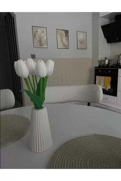 Богемный стиль Большая ваза Полосатая Скандинавская ваза Декоративная Без цветов Подарок Pinterest