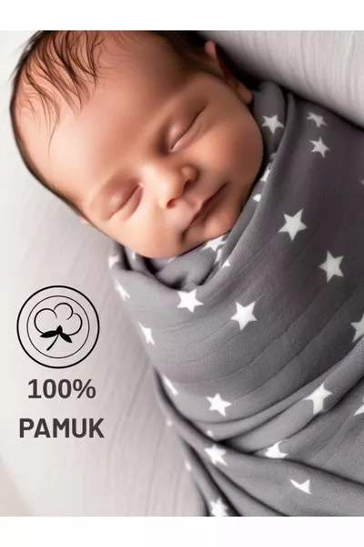 0 - 4 Maanden Nieuwe Seizoen Kleurige Geprinte Klittenband Katoenen Baby Swaddle % Katoen (OEKO TEX EN CIT GECERTIFICEERD)