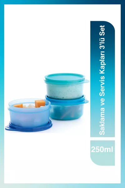 Ensemble de 3 contenants alimentaires et de service de  ml