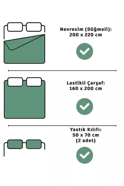 Комплект двоен спален комплект с ластик Коледа