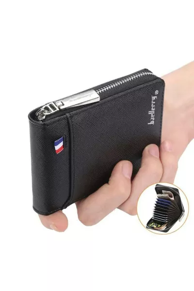 Akordiyonlu Kredi Kartlık Erkek Ve Kadın Deri Cüzdan