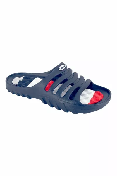 Oso Navy Blue Unisex Non-Slip Massage Slippers