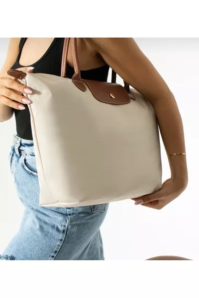 Fabric Material Women's Shoulder and Arm Bag