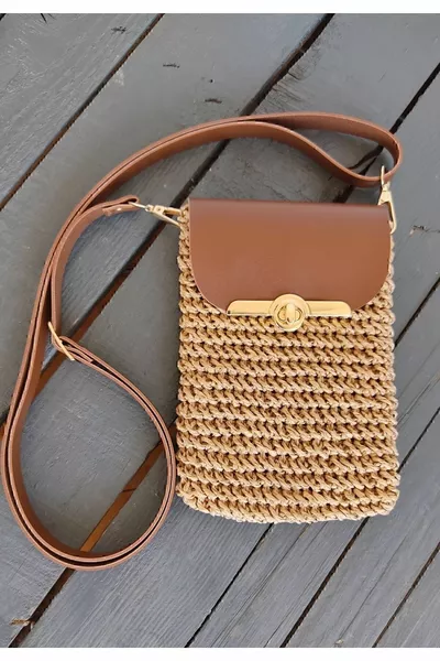 Handgebreide Telefoontas